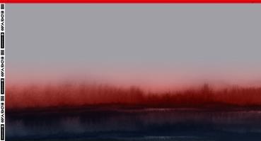 French Terry Panel Kombi Rot ca. 80 cm Sunset Serie by Thorsten Berger von Swafing